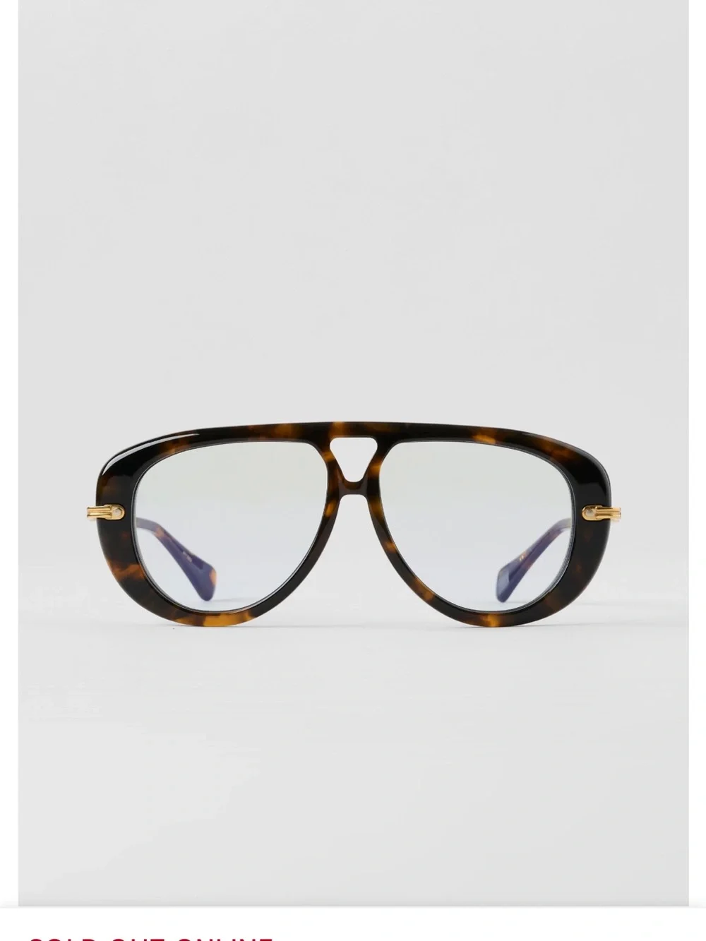 Alo aviator sunglasses tortoise/blue - Picture 4 of 4